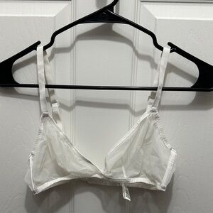 SKIMS Sheer White Bralette